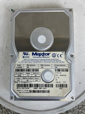 Vintage Maxtor 91296D6 06A 05A 54A IDE Internal Hard Disk Drive HDD