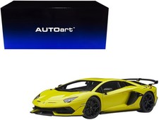 Lamborghini Aventador SVJ Giallo Tenerife Pearl Yellow 1:18 Autoart
