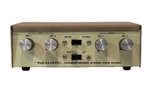 Realistic Stereo Microphone Mixer Radio Shack - used