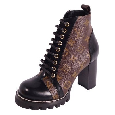 Louis Vuitton BOOTS Star Trail Line ANKLE Monogram 36.5 (23.5cm) Used MOLO-0