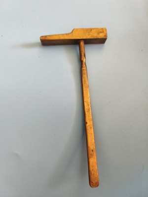 Vintage kleiner alter Bronze Hammer, Sammlerwerkzeug Retro Deko Handarbeit