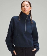 Lululemon Scuba Oversized Funnel-Neck Half Zip True Navy XS/S