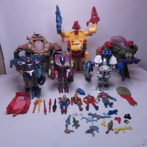 Vintage 1990s Playmates Exo- Squad Action Figures & Vehicles lot