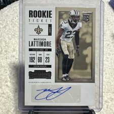 2017 Panini Contenders - Rookie Ticket Marshon Lattimore #110 (AU, RC)