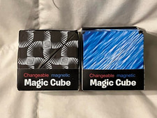 Set of 2 Magic Cube 3D Magnetic Puzzles Cube Fidget Toy Rare Earth Magnets New