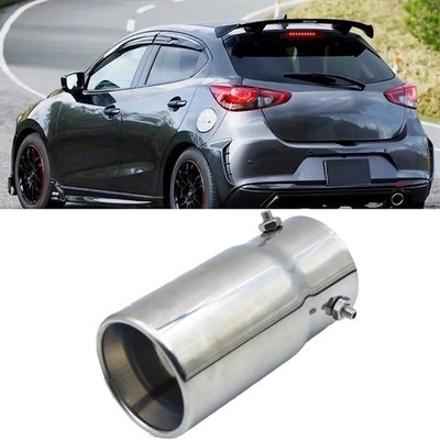 For Mazda 2 3 1.5'' to 2.7'' Exhaust Pipe Tip Rear Tail Throat Muffler