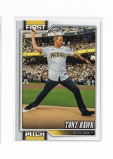Topps 2024 Series One First Pitch Tony Hawk San Diego Padres FP-6 MLB