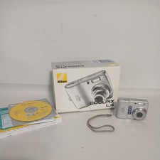 Nikon Digital Camera Coolpix L4 4MP 3x Zoom Silver TESTED WORKING