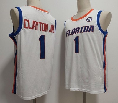 Custom #1 Walter Clayton Jr. Jersey Men's/Youth Size Stitched White