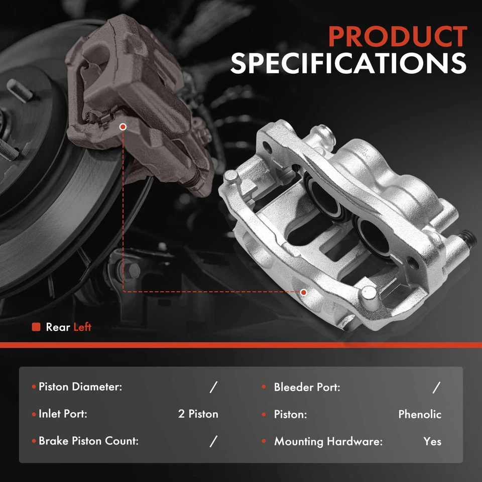 Pinza de freno de conductor trasero con soporte y pistón para Mercedes-Benz Sprinter 3500 Foto 2 de 4