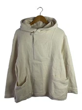 Snow Peak Hoodie, Size S, Cotton, White, JK-20SU107