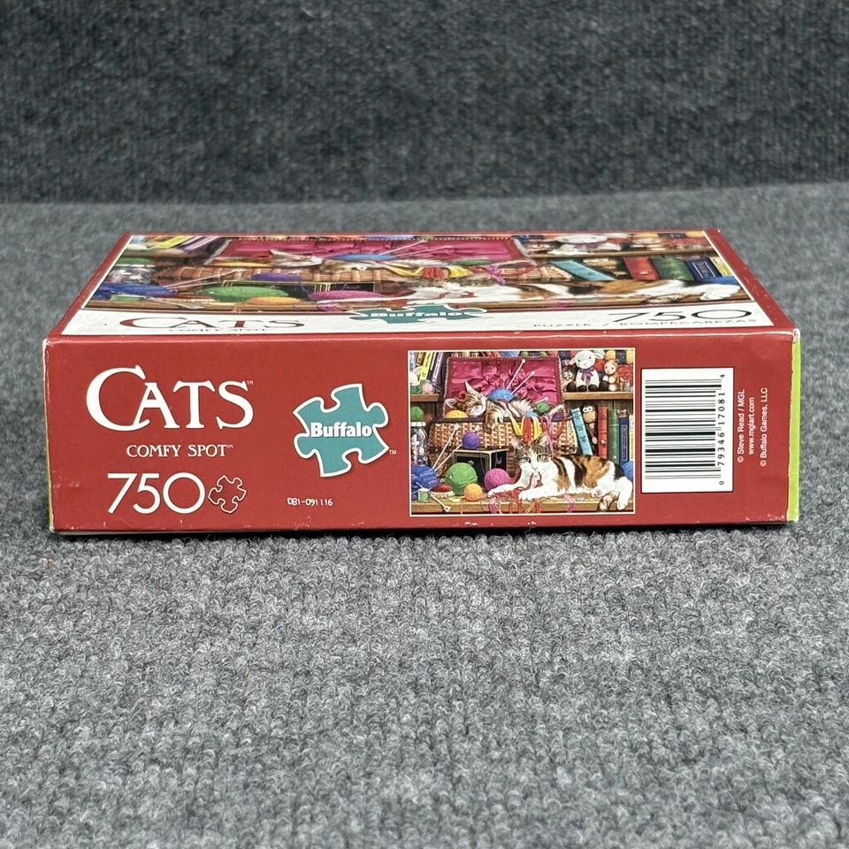Rompecabezas Buffalo Games Cats Cómodo Punto 750 Piezas 24x18 Hecho en EE. UU. Póster Foto 4 de 4