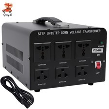 5000W Power Step Up/Step Down Voltage Transformer Converter 110V  220V Heavy Duty