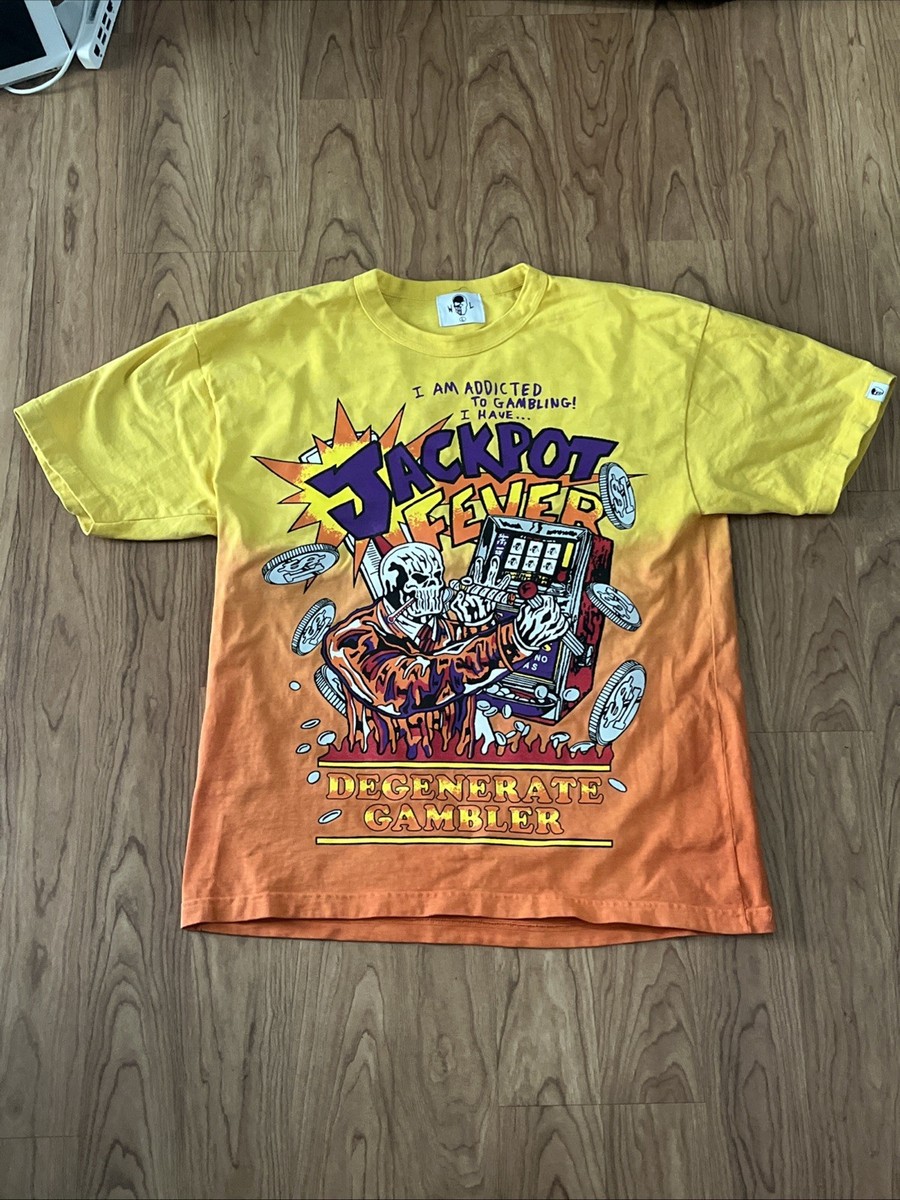 トップス jackpot market XL Warren Lotas “Jackpot Fever” Shirt Orange And Yellow Size Large | eBay