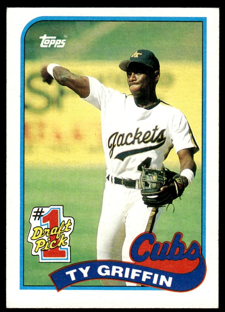 1989 Topps Ty Griffin Rookie Chicago Cubs #713