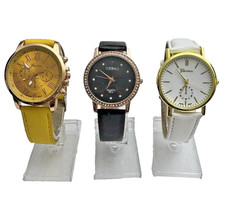 Unisex Stylish Fashion Watches LOT of 3 New Batteries