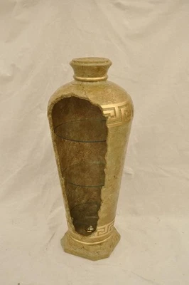 XXL Medusa Antik Stil Vitrine Bar Boden Vase Schrank Vintrinen Säule 127cm Neu - Bild 1 von 4