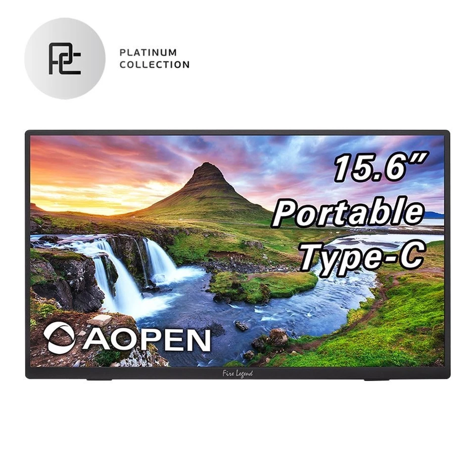 AOpen 16" PM161Q ABMIUUZX Portable Widescreen LCD Monitor Full HD 1920×1080 60Hz