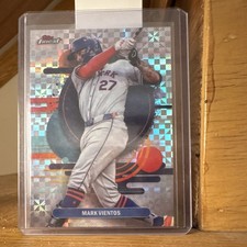Topps 2025 Finest Mark Vientos X-Fractor #27 New York Mets MLB Card