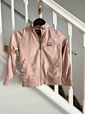 Members Only Kids Iconic Racer Jacket Pink Size 7 Lightweight Windbreaker