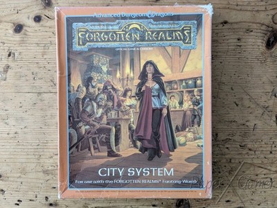 City System Forgotten Realms Setting Waterdeep AD&D 1st Ed 1E Box TSR 1040 1988