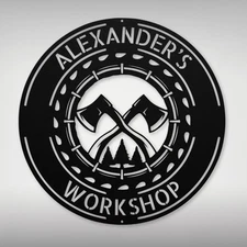 Custom Lumberjack Metal Sign Rustic Decor for Lumberjack Lovers