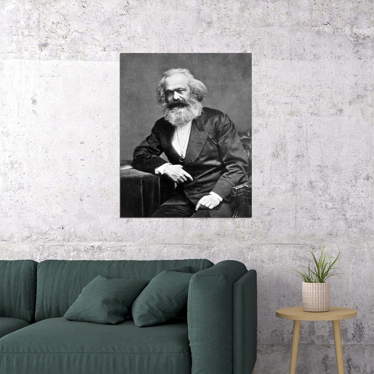 647598 1907 Philosopher Karl Marx Theorist Historian Wall Print Poster