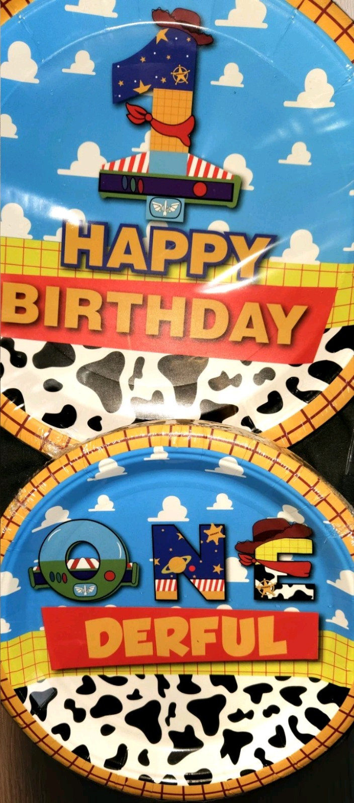 Toy Story 1st Birthday Celebration Party Supplies Tableware 96pcs set Serves 24