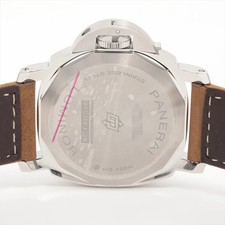 Panerai Luminor Base Logo PAM01087 SS SS & Leather Stem-winder white dial 6