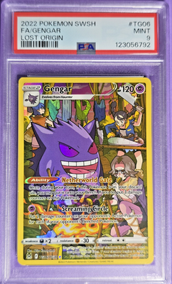 PSA 9 Mint 2022 Pokemon ~ Gengar ~ SWSH - Full Art - Lost Orgin