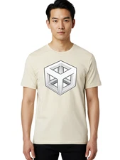 Impossible-Cube Mens Graphic Tee, 100% Cotton, Casual Summer Wear