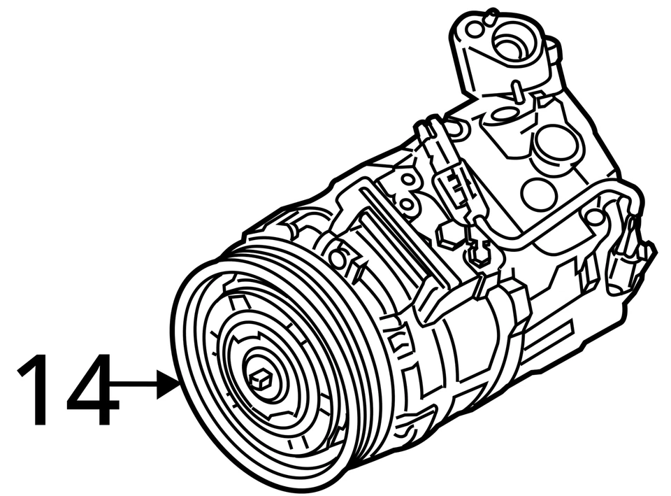Compresor aire acondicionado BMW 335i Xdrive OEM NY6AC Foto 3 de 3