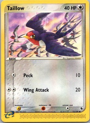 Taillow 72/109 Ruby Sapphire NM