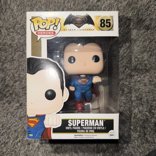 2015 Funko Pop! Heroes Batman V Superman #85 Superman Vinyl Figure
