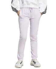 Adidas Essentials Slim Track Pants Women's S Lavender 3-Stripes Tapered FTS538