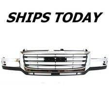 New Front Grille For 2003-2006 Gmc Sierra 2500 Hd 3500 New Front Grille For 2003-2006 Gmc Sierra 2500 Hd 3500