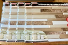 5 Peel & Stick Backsplash Self Adhesive Wall Tiles 12" x 12"