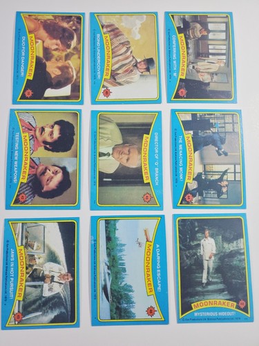 1979 Topps Moonraker 007 James Bond Juego Parcial de Tarjetas Coleccionables 78 Cartas 10 Pegatinas - Imagen 5 de 8
