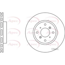 Apec Front Brake Disc DSK693 - OE High Quality Precision Engineered Part