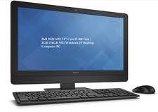 Dell OptiPlex 7440 AIO ALL IN ONE PC i5 6500 8GB 256GB SSD 23" Win10 WEBCAM