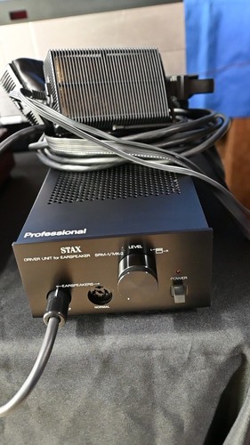 STAX LAMBDA PRO ELECTROSTATIC HEADPHONE WITH SRM-1 MK-2 PRO DRIVER AMP.