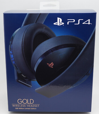 Sony Playstation PS4 Gold Headset 500 Million Limited Edition