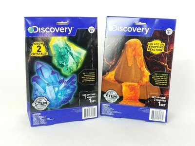 Erupting Volcano /& Color Changing Crystals NEW 2 Discovery Science Kits AA