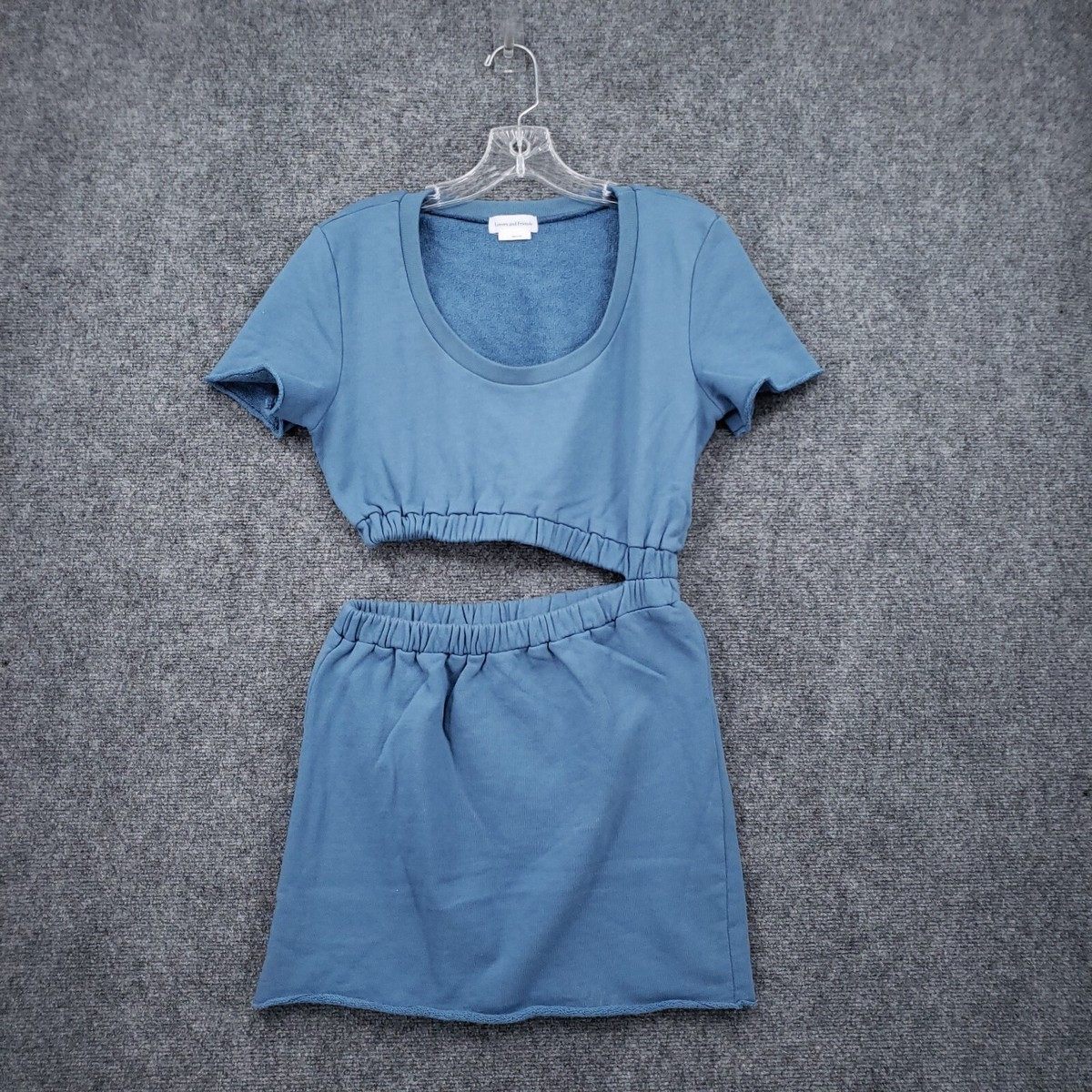 Lovers and Friends Dress Womens S Small Blue Mini Cutout Sweater Short  Sleeve | eBay