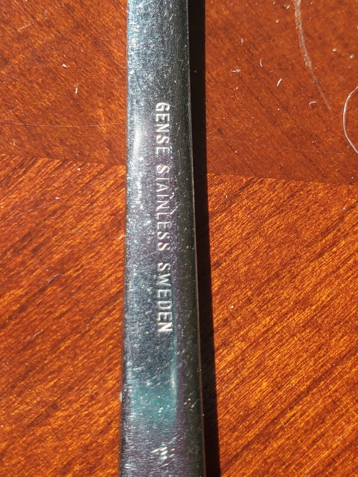 6 ICED TEA SPOONS/ 2 Gense Sweden, 2 OneidaCraft, 2 SCC Japan - Image 4 of 4