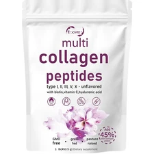 (Type I,II,III,V,X)  Multi Collagen Peptides Powder-Hydrolyzed Protein Peptides 
