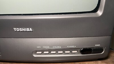 Vintage '92 Toshiba CRT TV Model CF1327B, 13-Inch Retro Gaming
