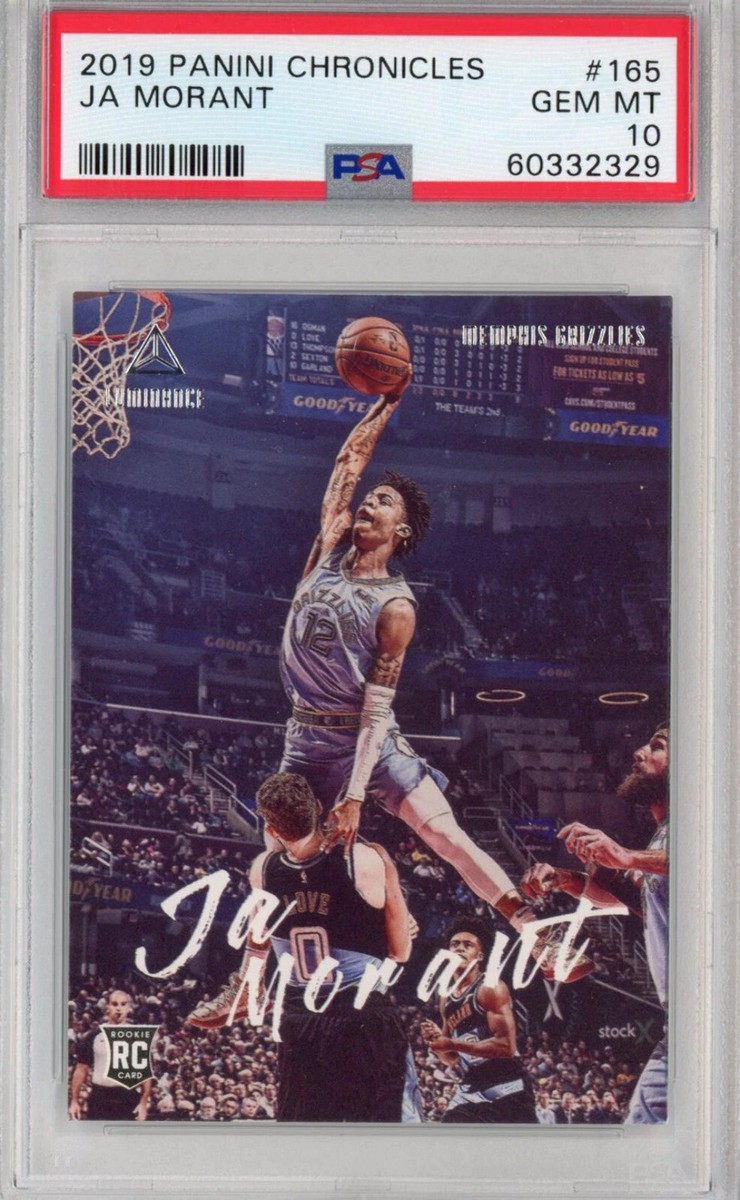 Graded 2019-20 Panini Chronicles Ja Morant #165 Love Dunk Graded 2019-20 Panini Chronicles Ja Morant #165 Love Dunk