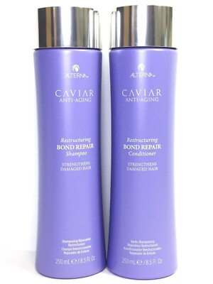 (2 PACK) Alterna Caviar Restructuring Bond Repair (Shampoo & Conditioner),8.5 oz