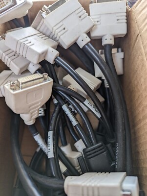 LOT 12 x HP/Dell Single DMS-59  Dual DVI Y Splitter Video Cable H9361 R0915